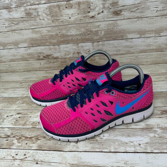 Nike Flex Run 2013 Flash Pink Trainers Running Shoes Women's 9 - Picture 4 of 8